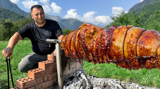 Приготовьте Идеальный Мясной Рулет с Ананасами на Открытом Воздухе