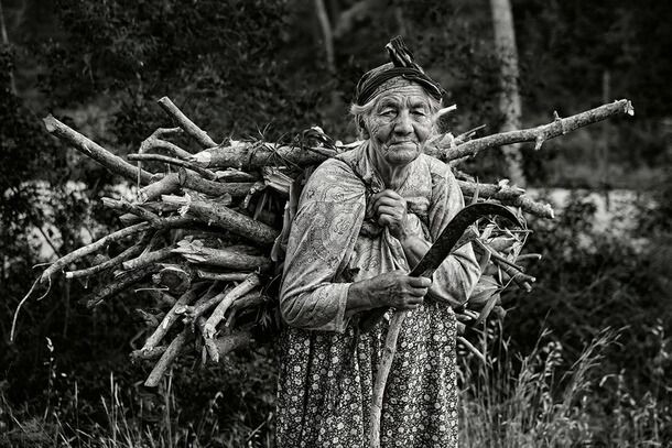 Старушка с хворостом