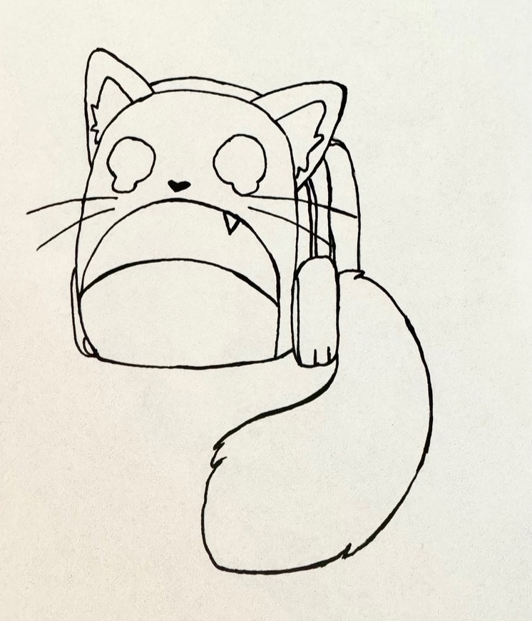 Инктобер 2024. День 1- рюкзак