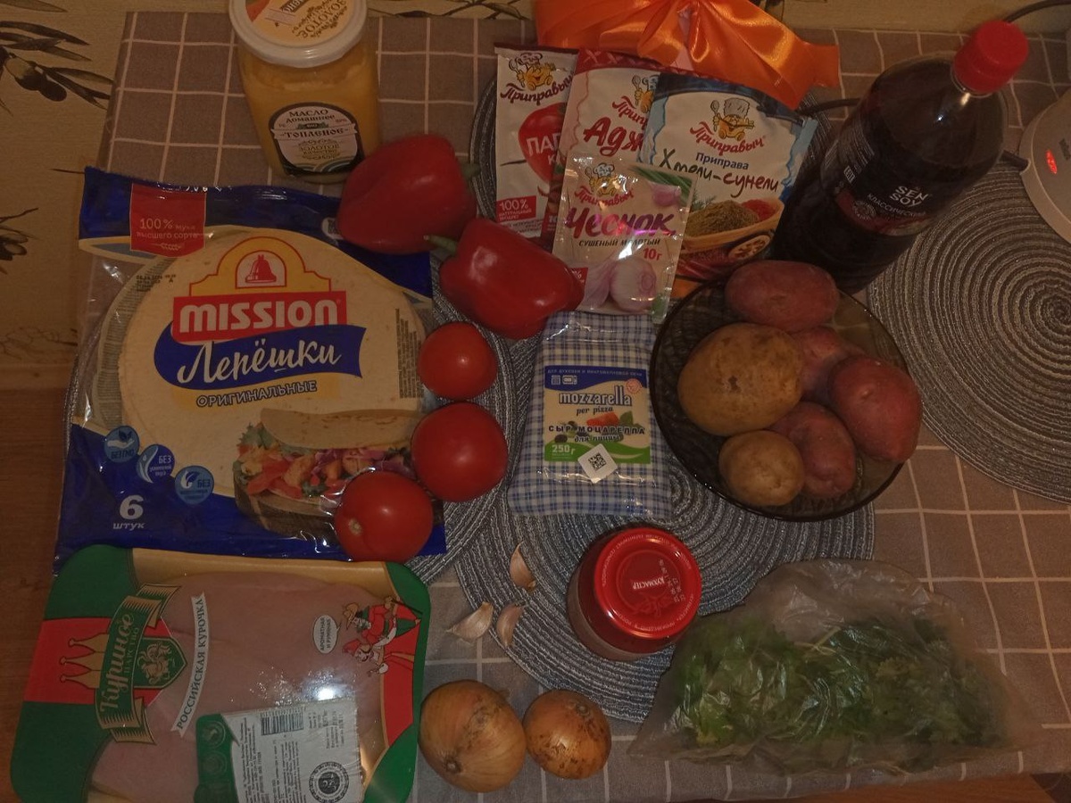 Необходимые продукты
