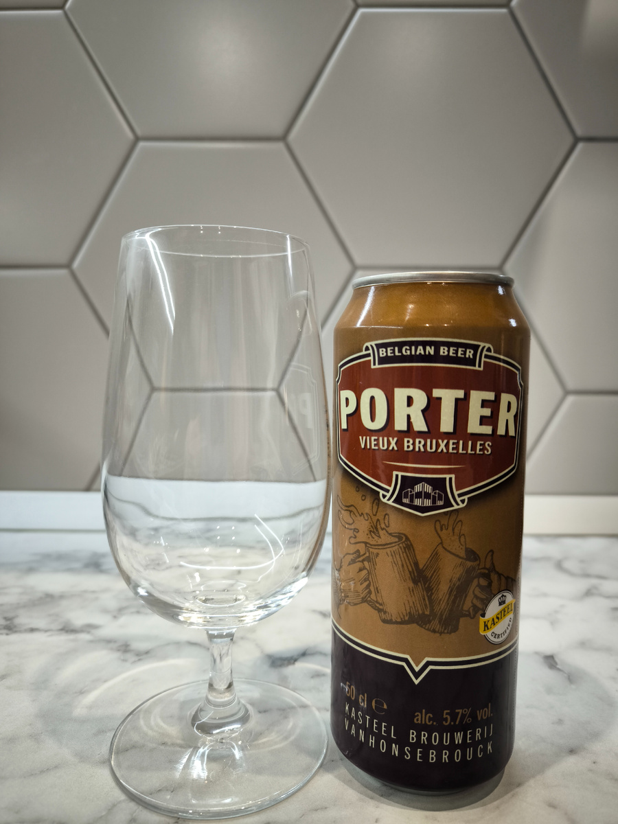 Пиво "Porter Vieux Bruxelles" (Портер Вьё Брюссель) из Бельгии