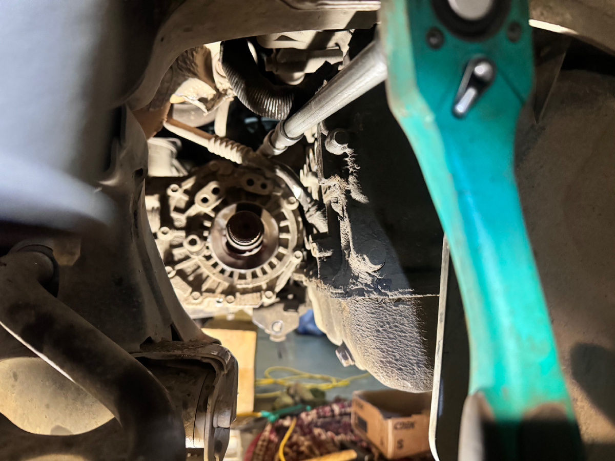 Подлез к редуктору 