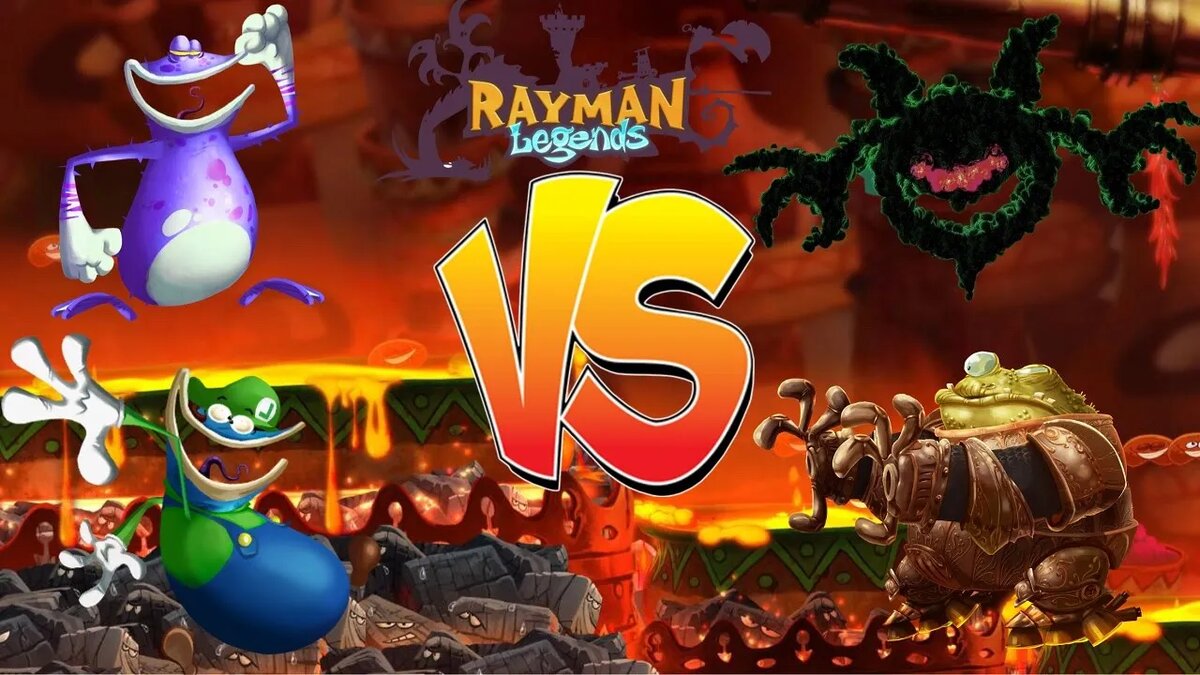 Rayman Legends - 2 Globox (All Bosses)