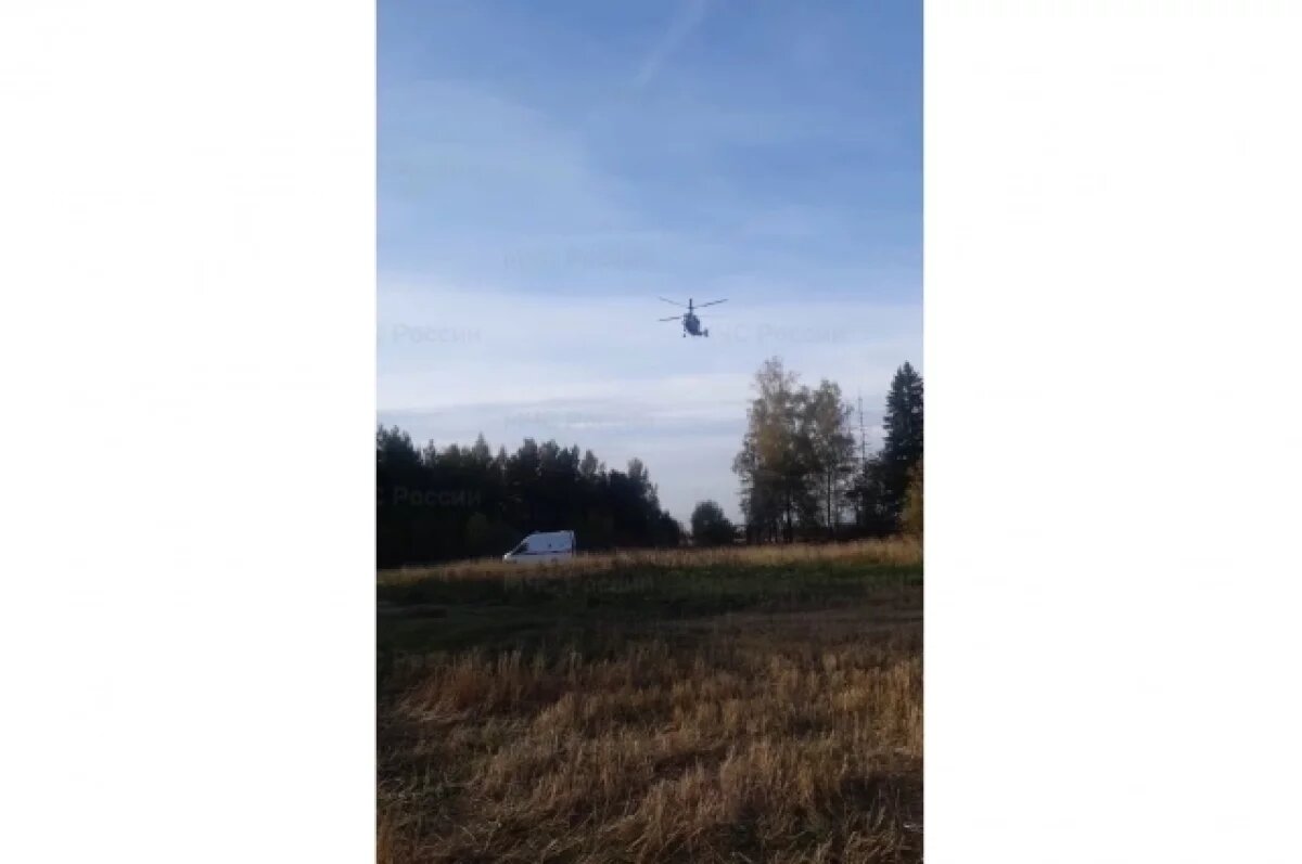    В Тверь на вертолёте Ка-32 доставили мужчину из Бежецкой ЦРБ