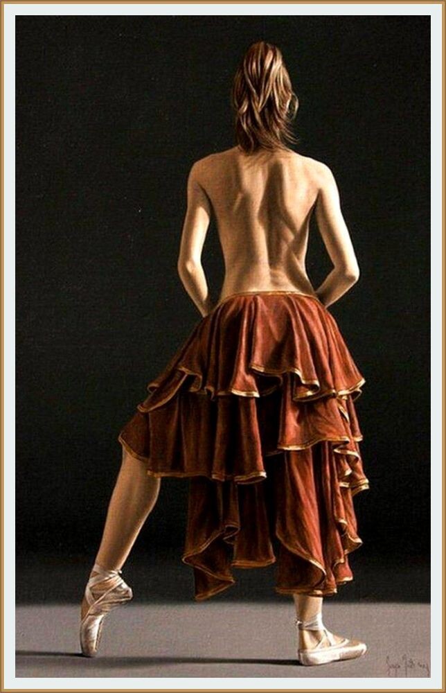 Картина чилийского художника Серхио Мартинеса Сифуэнтеса / Sergio Martinez Cifuentes под названием " ПЫШНАЯ ЮБКА "