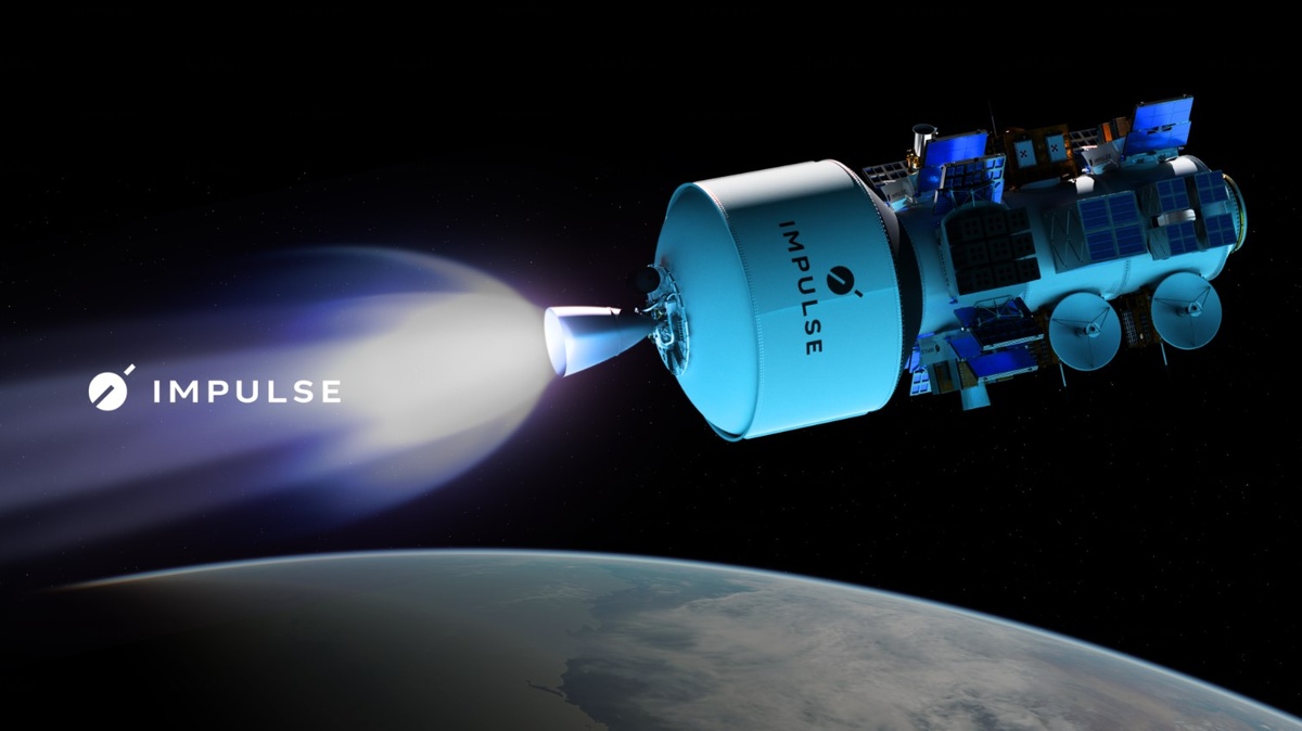 Иллюстрация космического бкусира Helios на орбите Земли. Источник: Impulse Space  📷
