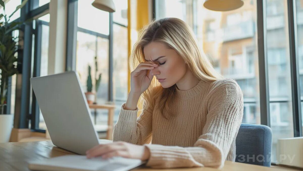     Женщина чувствует усталость на работе © Фото: uznay.ru