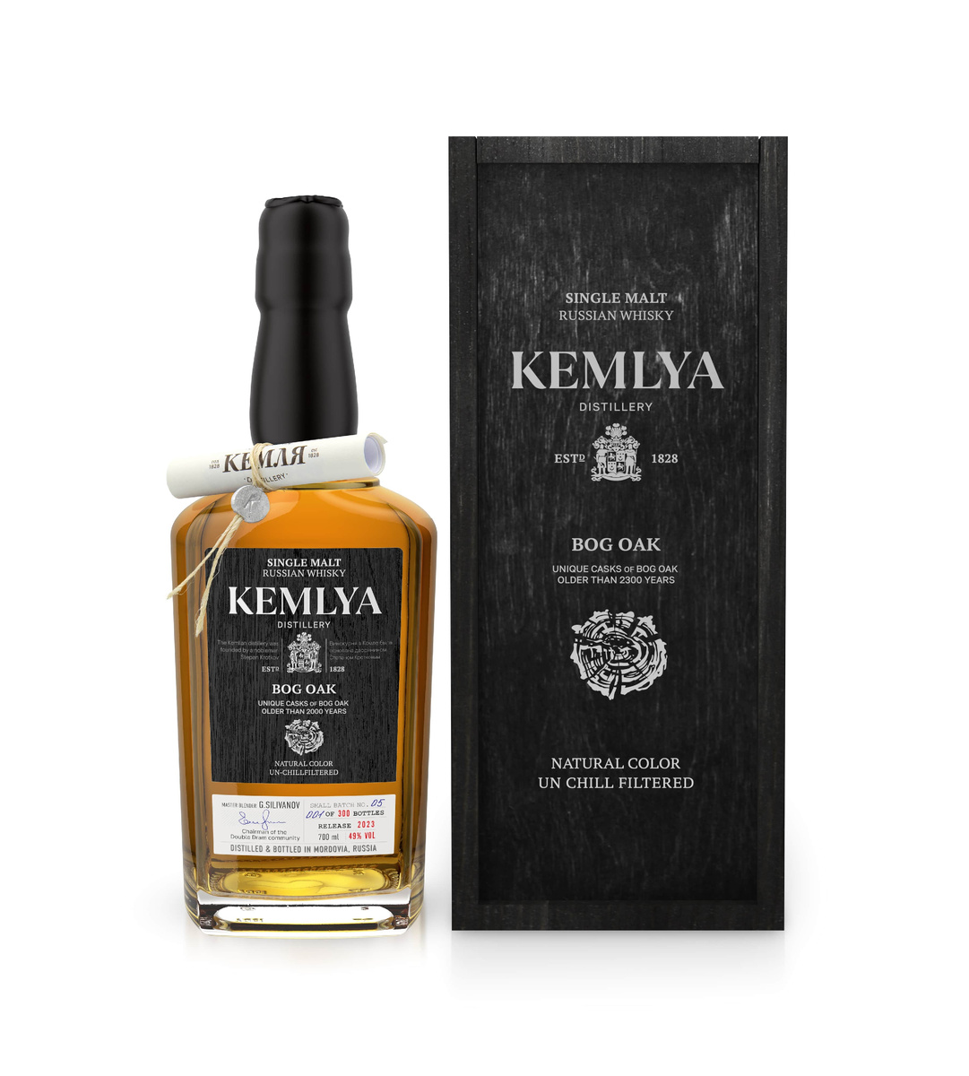 Виски Kemlya Bog Oak (с довыдержкой в мореном дубе)
