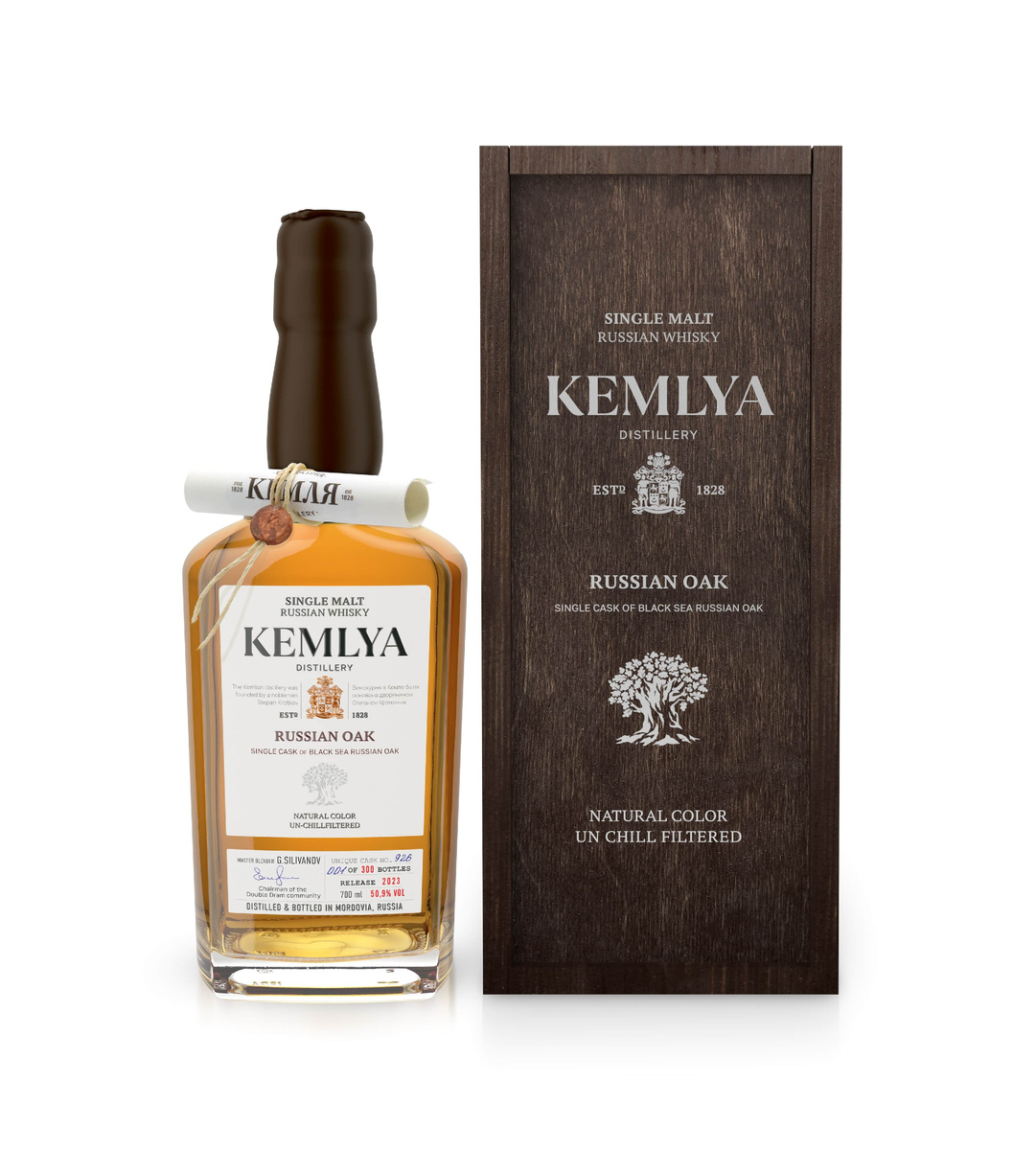 Виски Kemlya Russian Oak (бочки из кавказского дуба)