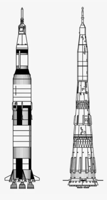 ракеты Сатурн V и Н1