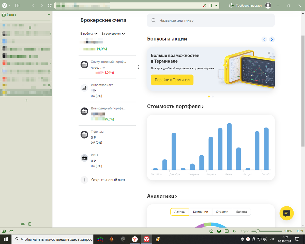 Портфель за 02 октября 2024 года