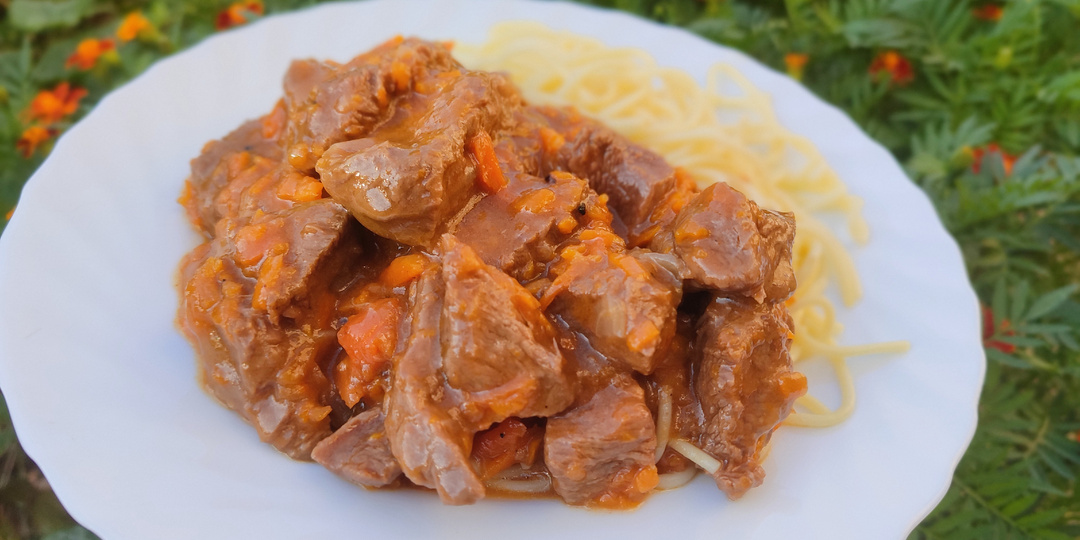 Гуляш из говядины. Очень вкусное блюдо