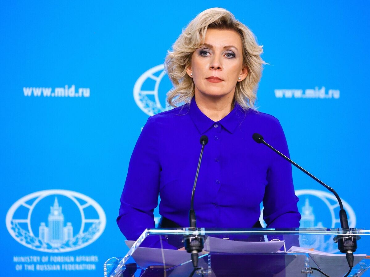    Брифинг официального представителя МИД России М. Захаровой© Пресс-служба МИД РФ