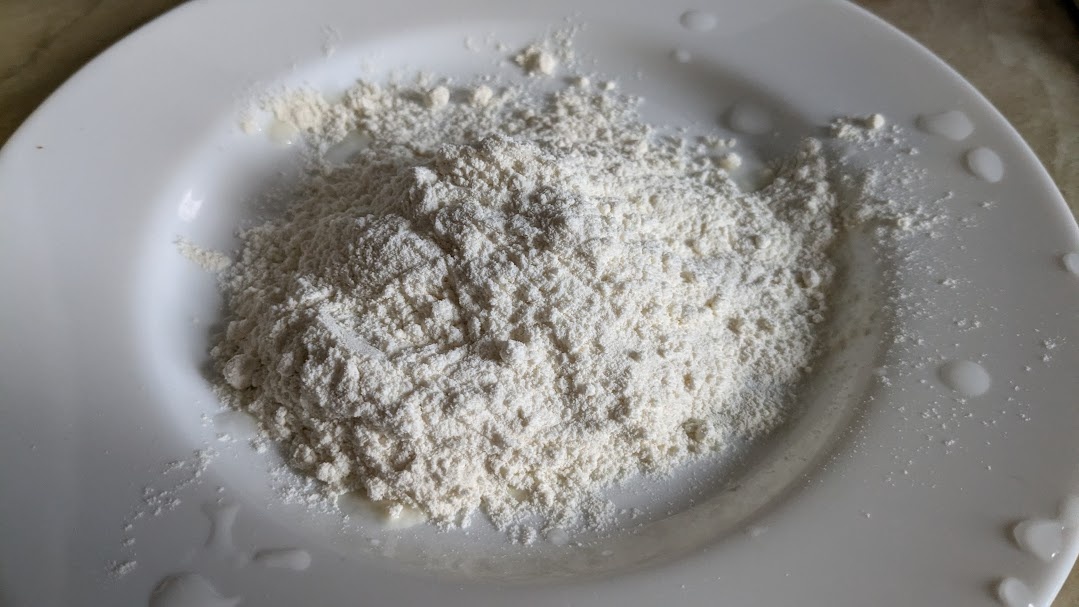 Мука для обжаривания яблок. Фото автора