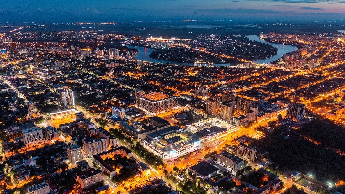 г. Краснодар с высоты птичьего полëта