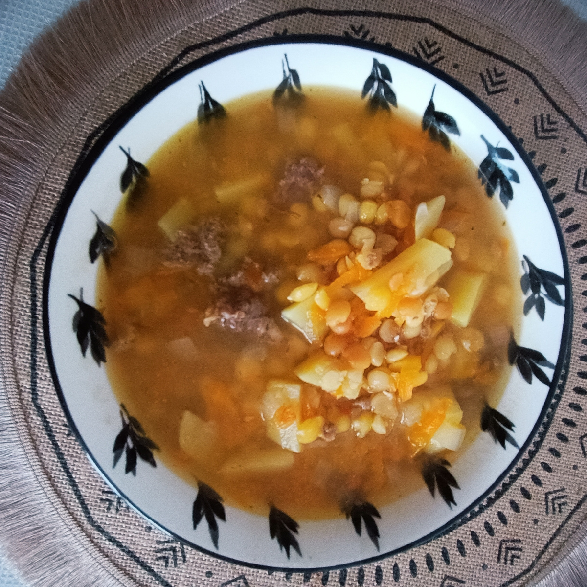 Гороховый супчик с говядиной