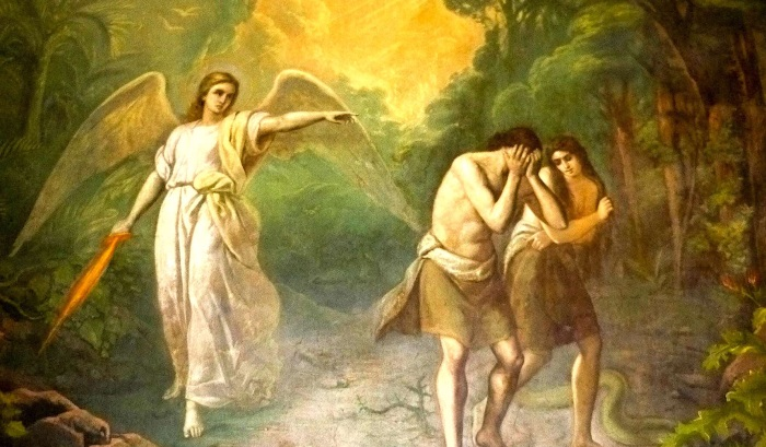 Πιστεύεται ότι ο Αρχάγγελος Ιωφιήλ είναι το ίδιο χερουβείμ για το οποίο γράφεται: «Και έδιωξε τον Αδάμ, και έβαλε στα ανατολικά του κήπου της Εδέμ χερουβείμ, και μια φλογερή ρομφαία που γύριζε παντού, για να φυλάει το δρόμο προς το δέντρο της ζωής». Γένεση 3:24