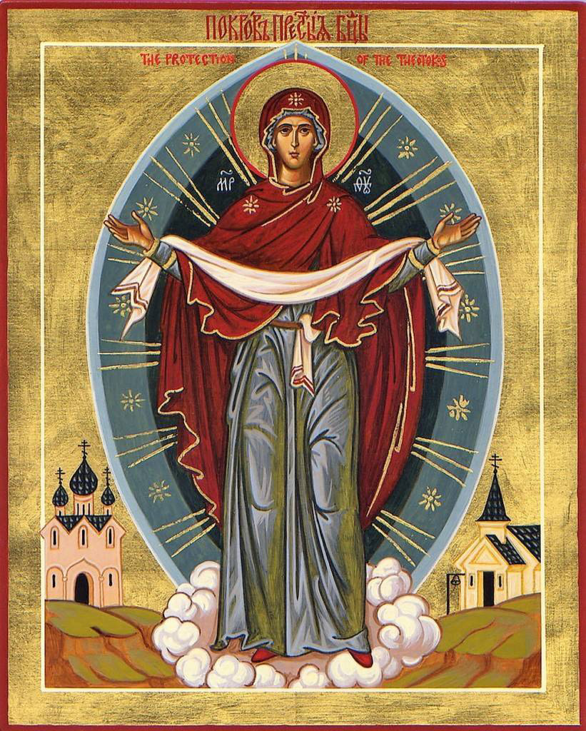 Икона Покрова Пресвятой Богородицы фото из свободного источника