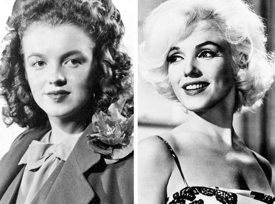 Мерилин Монро до и после пластики