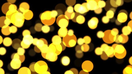 Abstract Golden Particles Bokeh Effect (25 FPS)