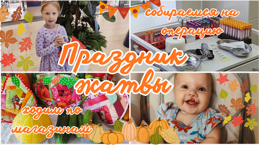 ПРАЗДНИК ЖАТВЫ 🍎ХОДИМ ПО МАГАЗИНАМ🛍СОБИРАЕМСЯ НА ОПЕРАЦИЮ🧳