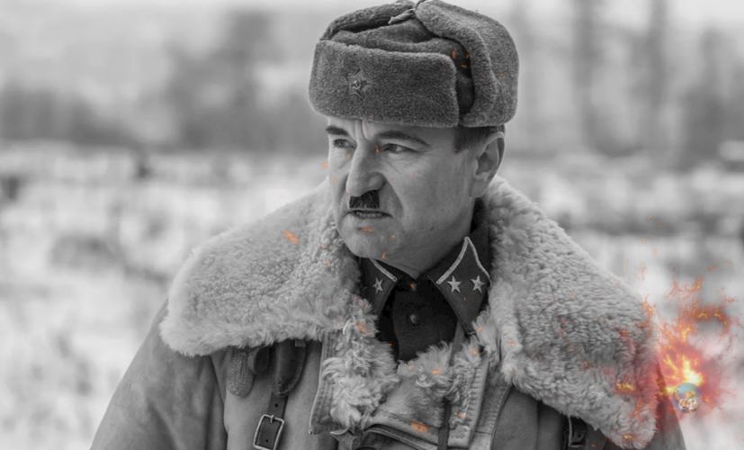 Российский актер в образе генерал-майора Панфилова