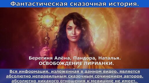 Download Video: ФАНТАСТИЧЕСКАЯ СКАЗОЧНАЯ ИСТОРИЯ.Освобождение лирианки. Пандора, Берегиня Алёна, Наталья.