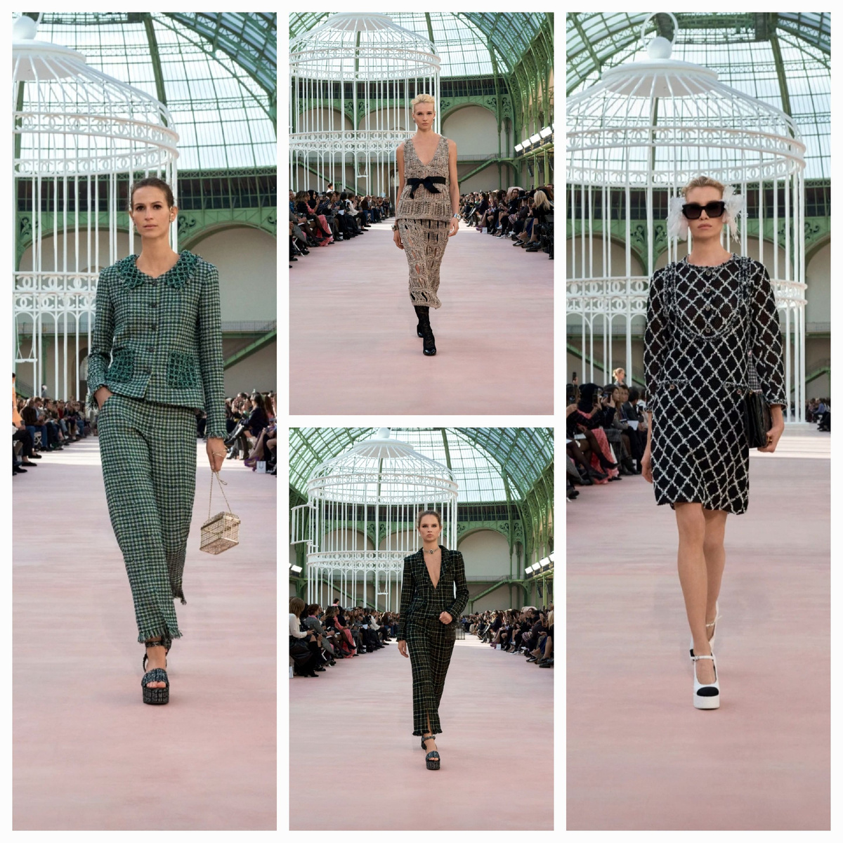 Силуэты из коллекции Chanel Ready-to-Wear Spring-Summer 2025. Материал: Chanel.