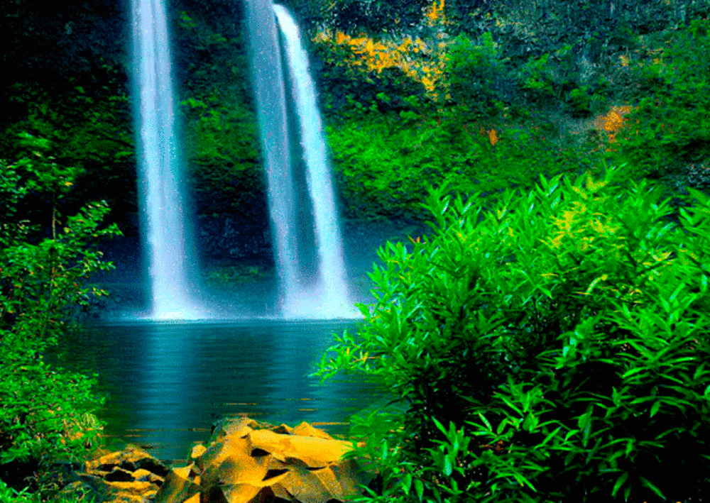 Наваждение. ",,,И вижу горные отроги, с них водопадов бьёт каскад,..." (Фото картинки из открытого источника Яндекс).