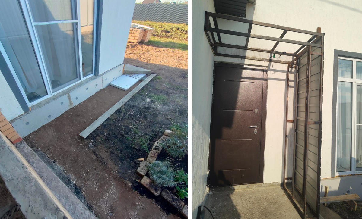 Работы, которые производили своими силами