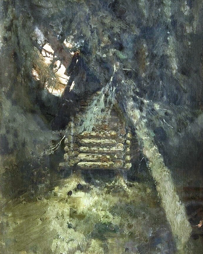 Виктор Васнецов «Избушка», 1870-е годы. Холст, масло. 58х38,3 / www.culture.ru