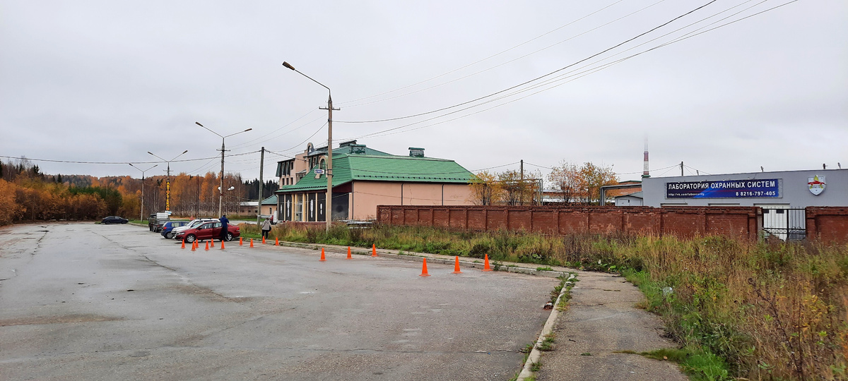 Площадка в Ухте, где мы сдавали парковку на экзамене