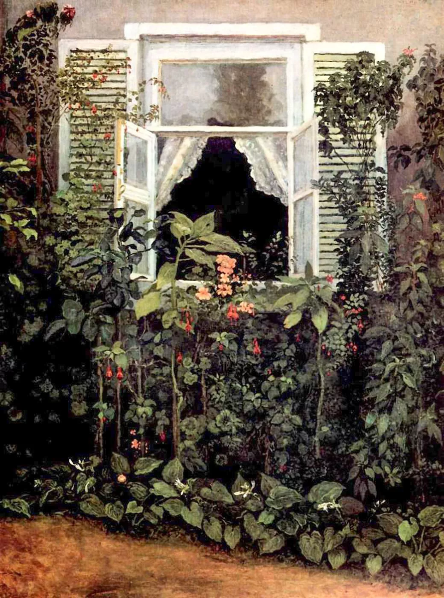 "Окно", 1886 год. Третьяковская галерея. 