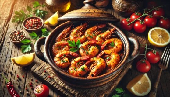    Готовим в горшочках: креветки с овощами, шампиньонами и сыром по-турецки Алина Городниченко