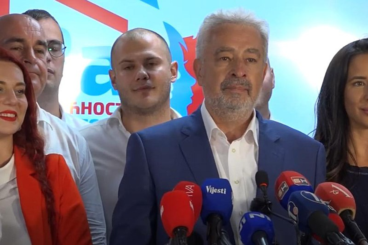 Здравко Кривокапич. , лидер движения "За будущее Черногории"