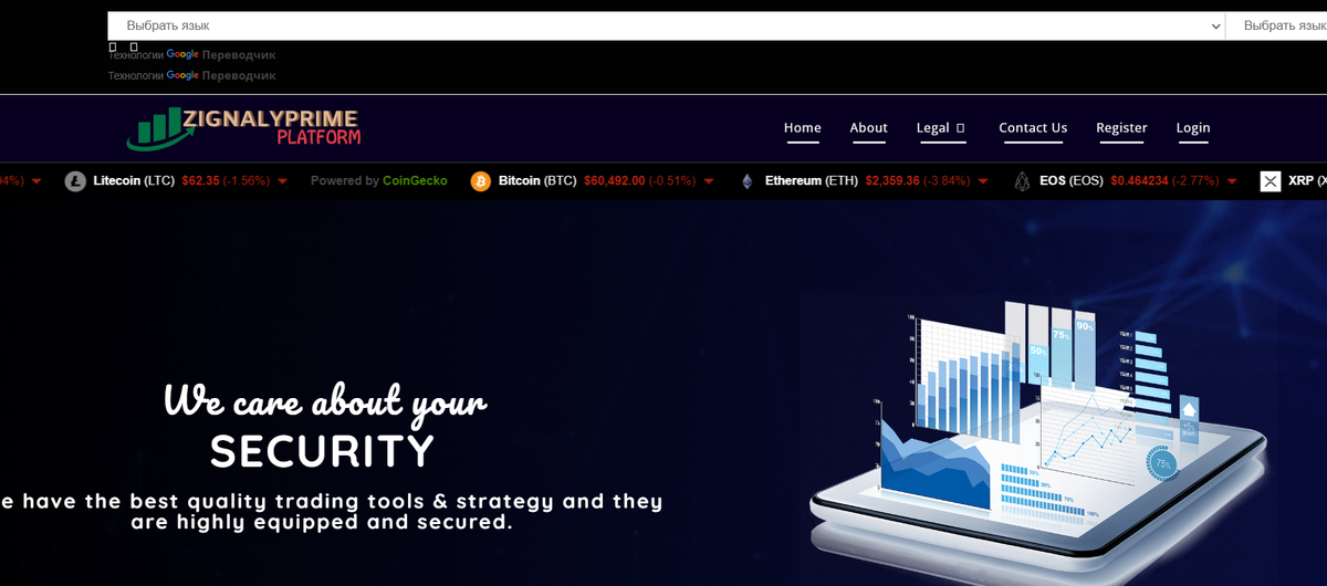 ZIGNALYPRIME PLATFORM сайт