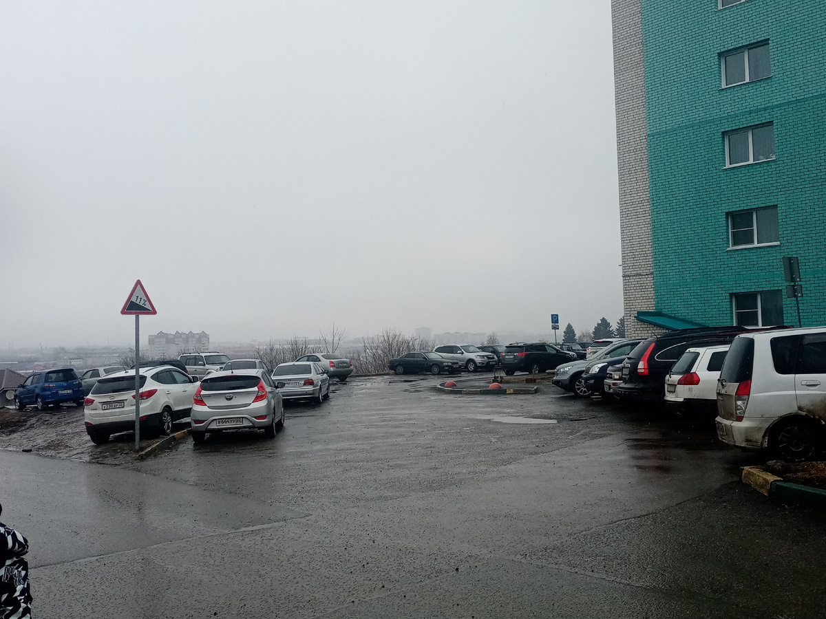 Парковка на краю обрыва