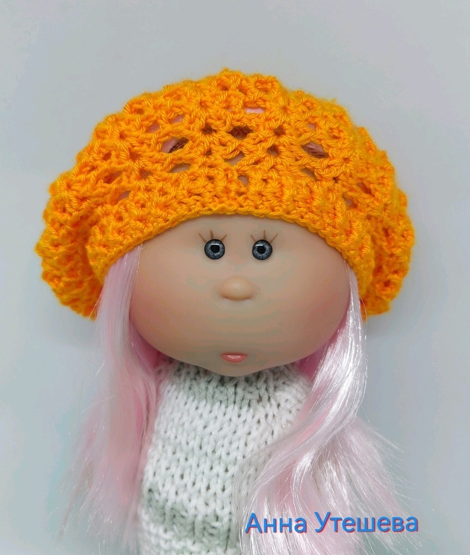 Автор адаптации узора я, Анна Утешева, схема-основа для берета из открытого доступа сети Интернет