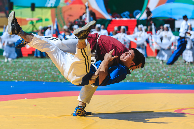    Корэш — национальная борьба в Татарстане.   
Фото: «БИЗНЕС Online»