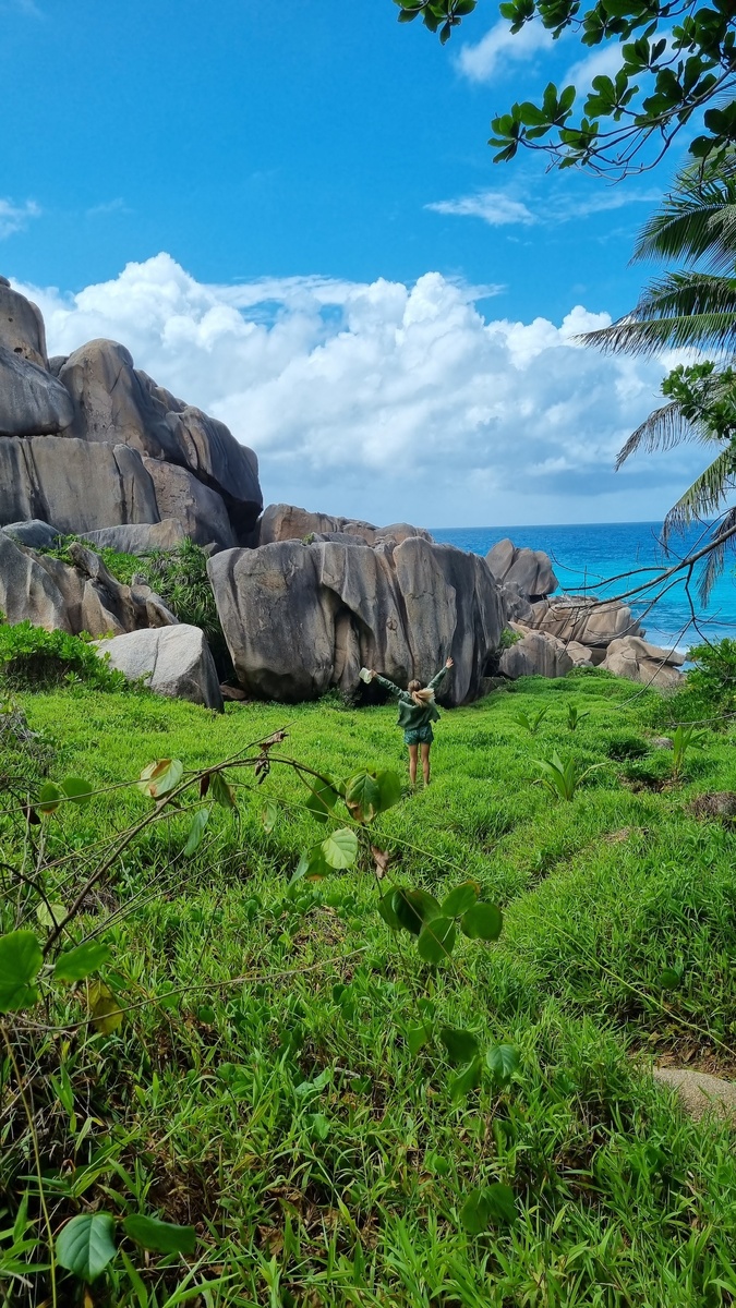 Остров La Digue на Сейшелах, необузданный рай
