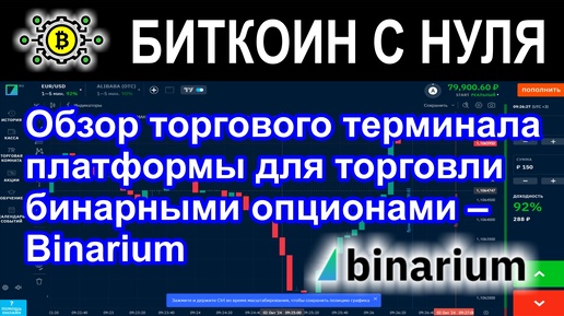 Обзор торгового терминала платформы для торговли бинарными опционами – Binarium