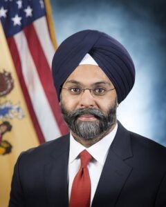    New Jersey's Attorney General Gurbir S. Grewal headshot at the Hughes Justice Complex in Trenton, N.J. on Monday, Jan. 22, 2018. (Office of Attorney General / Tim Larsen)..