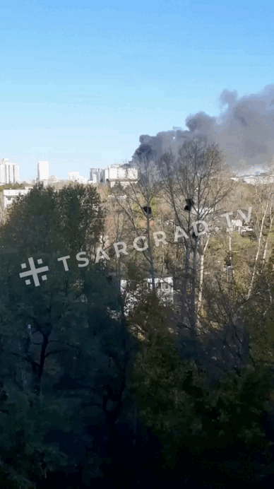    Так горел театр. Видео предоставлено Царьграду.