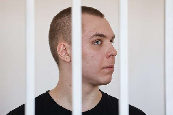Никита Журавель в Висаитовском районном суде в Грозном, 2024 год / Елена Афонина/ТАСС 