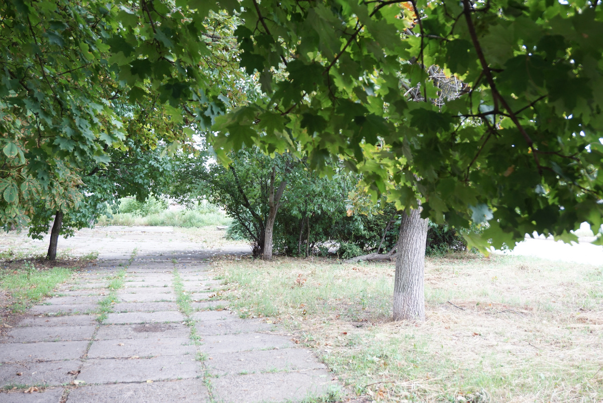 Аллея у  бывшего магазина по ул. Т. Кручок