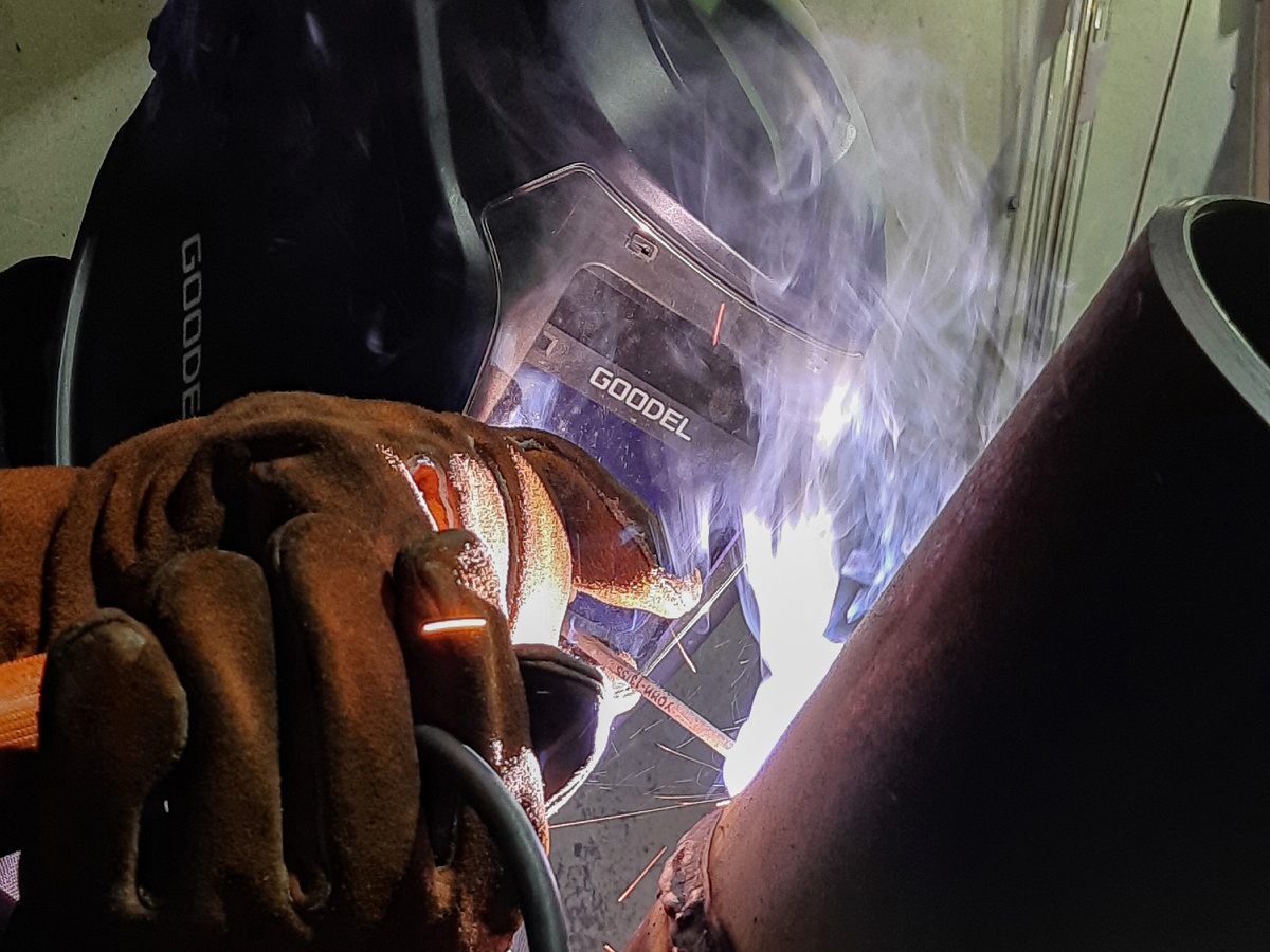 ручная дуговая сварка трубы