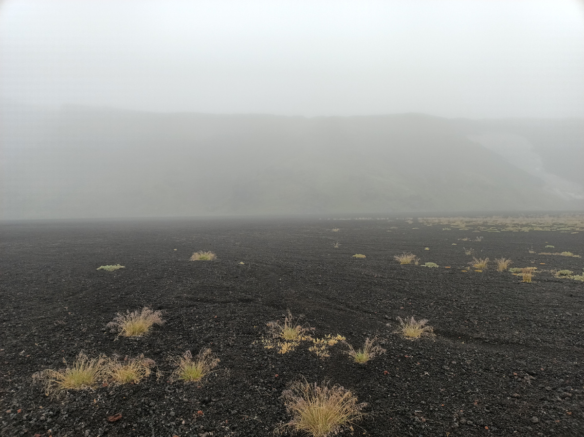 Ровное пространство с черным песком под пер. Толбачинский