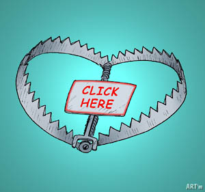 Надпись: нажми здесь