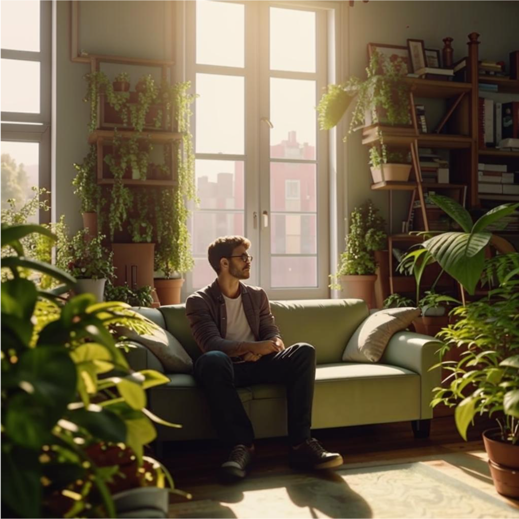 Размышления о тревожности в уютной обстановке.