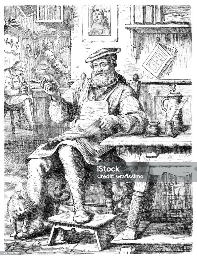 Ганс Сакс немецкий сапожник и поэт, портрет